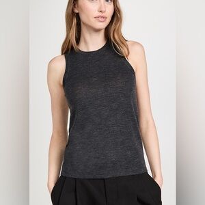 Vince High Neck Wool Jersey Tank XL